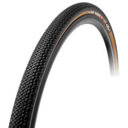 Pneu Gravel Dobrável Thundero Tubeless 700 x 36 Black / Beige