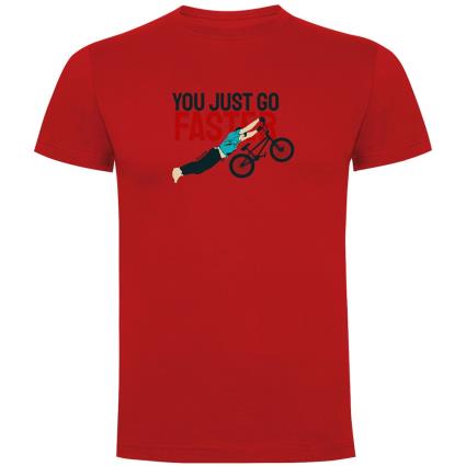 Camiseta De Manga Curta Go Faster XL Red