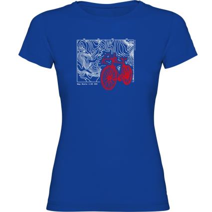 Camiseta De Manga Curta Topographic M Royal Blue