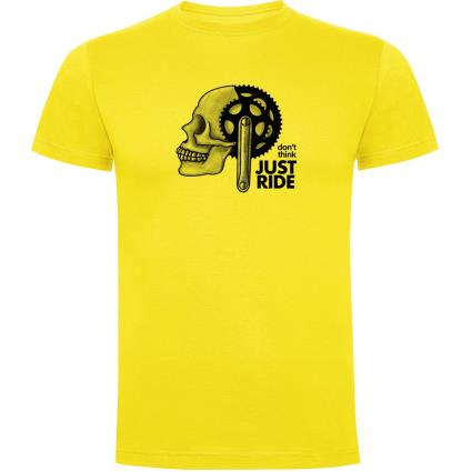 Camiseta De Manga Curta Just Ride M Yellow