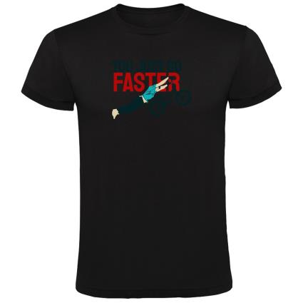 Camiseta De Manga Curta Go Faster L Black