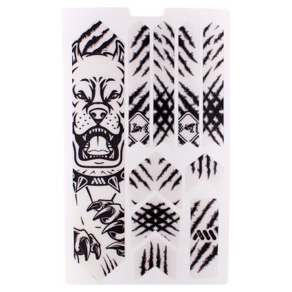 Adesivos Extras De Proteção De Moldura Honeycomb One Size Black Pitbull