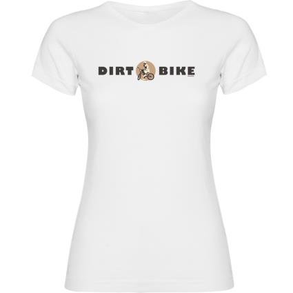 Camiseta De Manga Curta Dirt Bike XL White