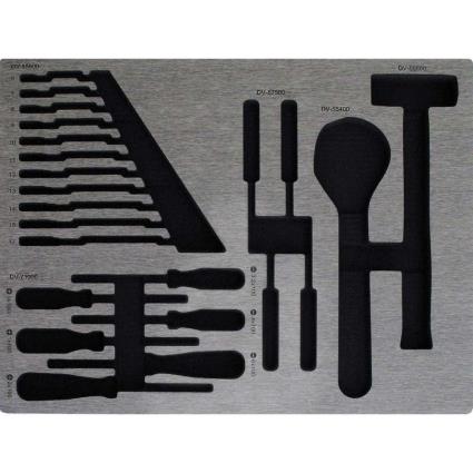 Bandeja De Chaves Inglesas / Chaves De Fenda / Ganchos / Ferramentas De Martelo One Size Silver