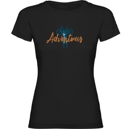 Camiseta De Manga Curta Adventures XL Black