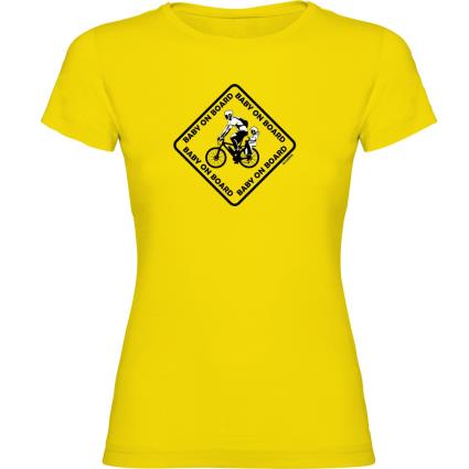 Camiseta De Manga Curta Baby On Board M Yellow