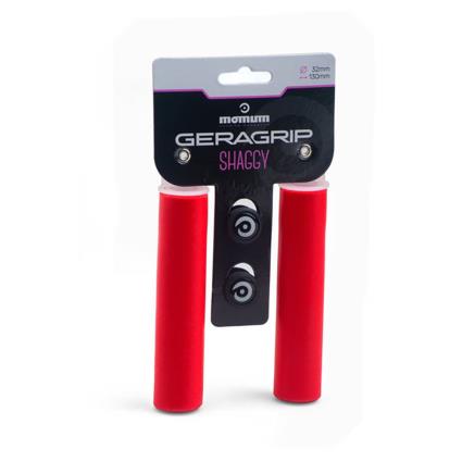 Punhos De Silicone Geragrip Shaggy 32mm One Size Red