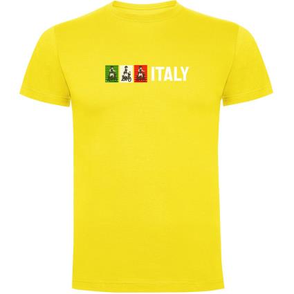 Camiseta De Manga Curta Italy L Yellow