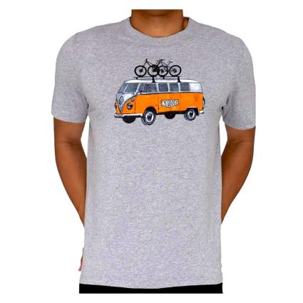 Camiseta De Manga Curta Road Trip Mtb M Grey