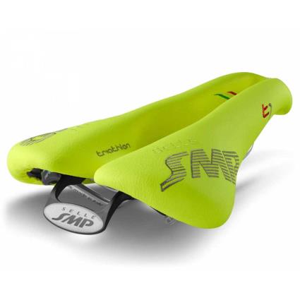 Carbon Saddle T1 257 x 164 mm Yellow Fluor