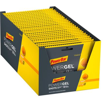 Powergel Shot 60g 24 Unidades Laranja Energia Géis Caixa One Size Black / Yellow