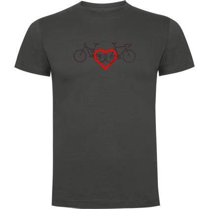 Camiseta De Manga Curta Love L Dark Grey