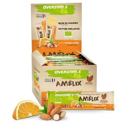 Amelix Bio 25g 30 Unidades Laranja Energia Barras Caixa One Size Multicolor