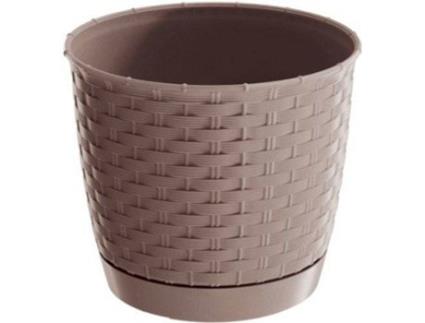Vaso  Ratolla Round (Bege - 19 x 19 x 16.5 cm)