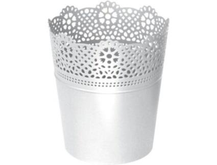 Vaso  Lace (Branco - 18 x 21 cm)