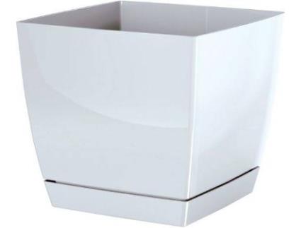 Vaso  Coubi Square P (Branco - 21 x 21 x 19.2 cm)