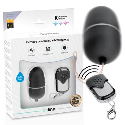 OVO VIBRANTE DE CONTROLE REMOTO  M - PRETO