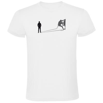 Camiseta De Manga Curta Climb Shadow M White