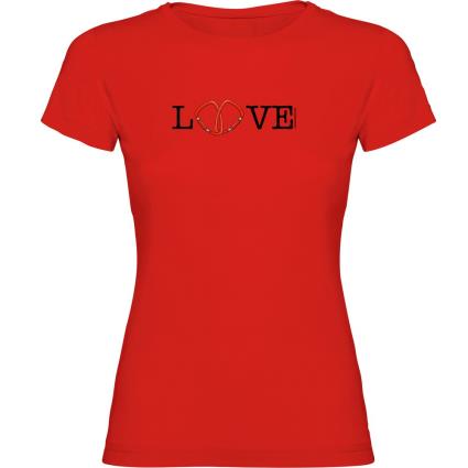 Camiseta De Manga Curta Love M Red