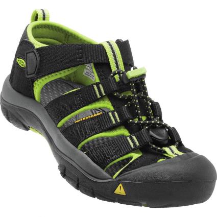 Sandálias Infantis Newport H2 EU 24 Black / Lime Green