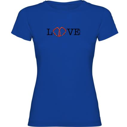 Camiseta De Manga Curta Love XL Royal Blue