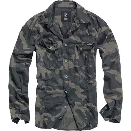 Camisa Manga Comprida Slim S Dark Camo