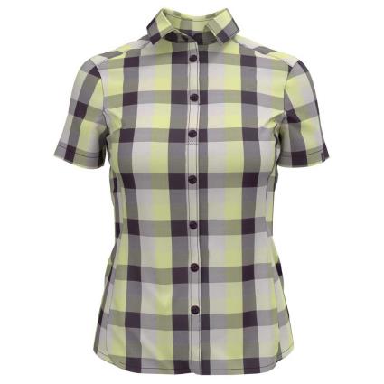 Camisa Manga Curta Kumano Check L Grey Melange / Steel Grey / Acacia / Charlock