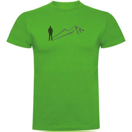 Camiseta De Manga Curta Mountain Shadow S Green