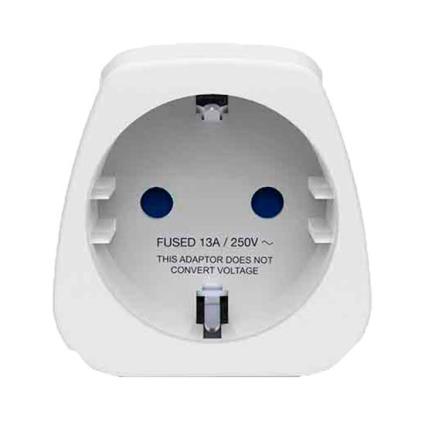 Adaptador De Viagem Da Europa Para O Reino Unido One Size White