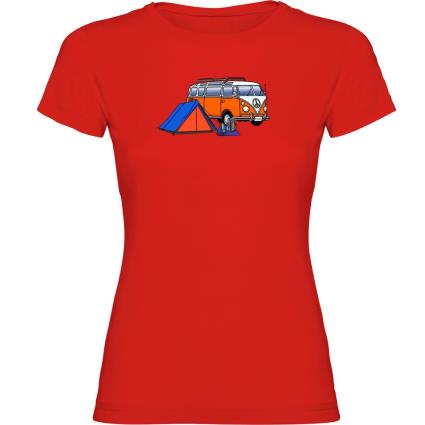 Camiseta De Manga Curta Hippie Van Trek 2XL Red