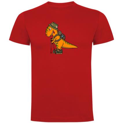 Camiseta De Manga Curta Dino Trek L Red