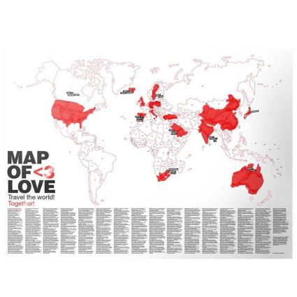 Mapa Do Amor Mapa For Couples To Commemorate Relationship Milestones Bucketlist One Size