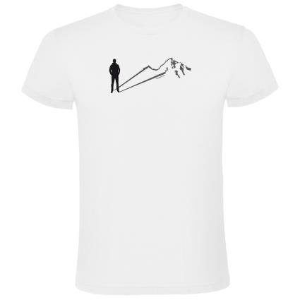 Camiseta De Manga Curta Mountain Shadow XL White