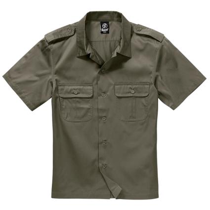 Camisa Manga Curta Us 7XL Olive