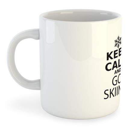 Caneca Keep Calm And Go Skiing 325ml 325 ml (11 oz) White