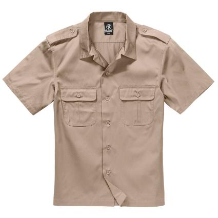 Camisa Manga Curta Us 5XL Beige