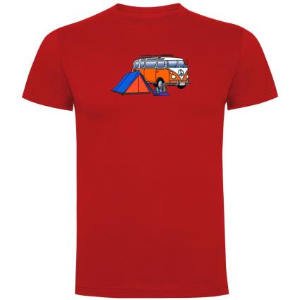 Camiseta De Manga Curta Hippie Van Trek 2XL Red