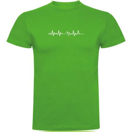 Camiseta De Manga Curta Mountain Heartbeat L Green