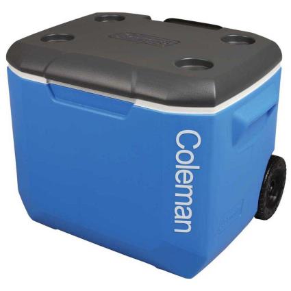 Rigid Cooler With Wheels 56l One Size Black / Blue