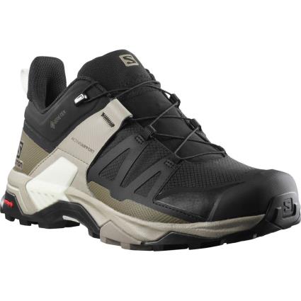 Tênis Caminhada X Ultra 4 Goretex EU 44 Black / Vintage Kaki / Vanilla Ice