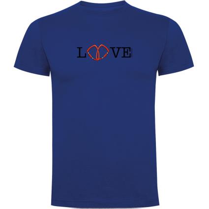 Camiseta De Manga Curta Love 3XL Royal Blue