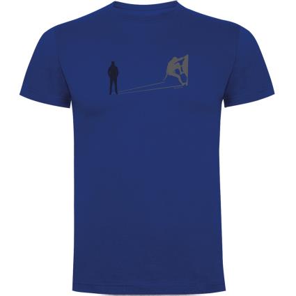 Camiseta De Manga Curta Climb Shadow L Royal Blue