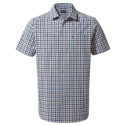 Camisa Manga Curta Nour Check S BlueNavy Chk
