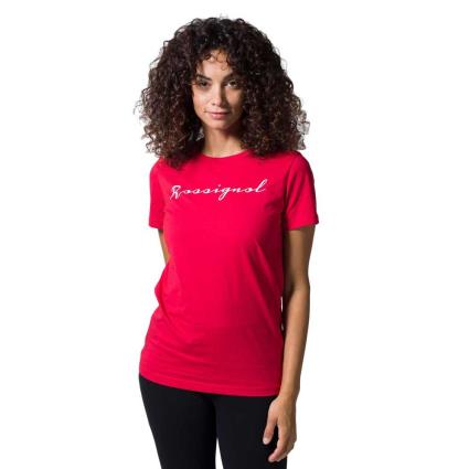 Camiseta De Manga Curta Logo Rossi L Carmin