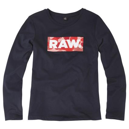 Camiseta De Manga Comprida Urban Camo Junior 16 Years Navy