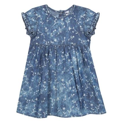 Vestido Curto Lovely Flower 12-18 Months Blue