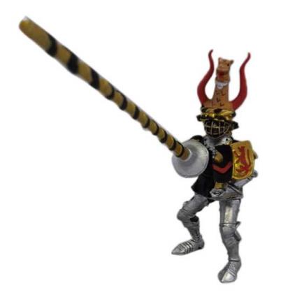 Figura De Leopardo De Joias De Capacete De Cavaleiro One Size Black / Gold