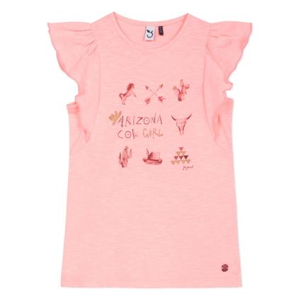 Camiseta De Manga Curta Arizona 9-10 Years Neon Pink