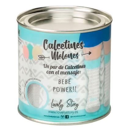 Meias Baby Power One Size White / Beige / Blue