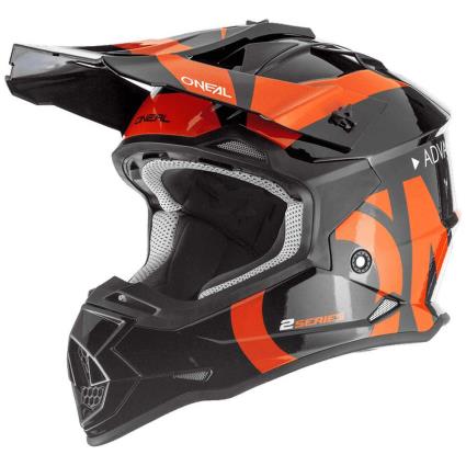 Capacete Motocross 2 Series Slick L Black / Orange